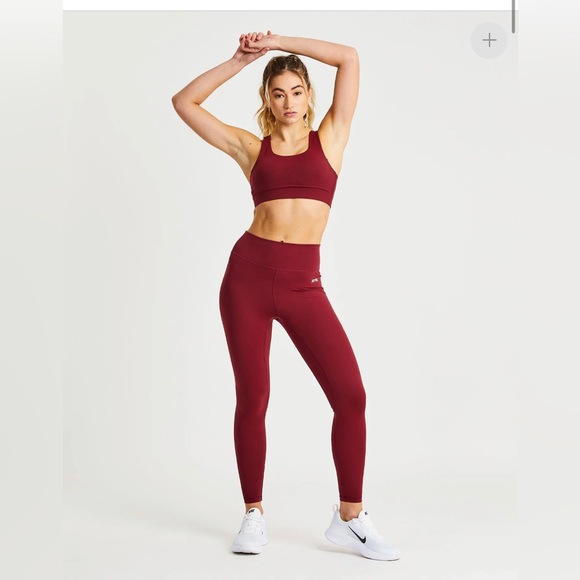 AYBL CORE SPORTS BRA BURGUNDY SMALL - Picture 2 of 7